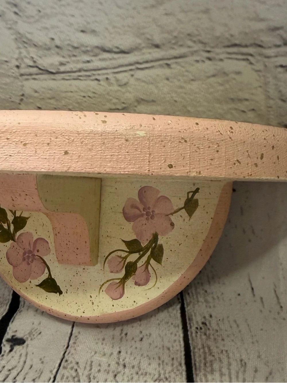 Floral Wall Hook And Shelf Set
